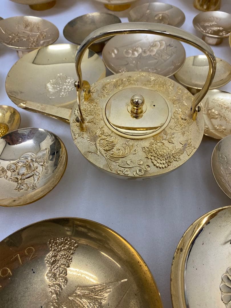 3-1909 24KGP 金盃・急須まとめ　約5.88kg