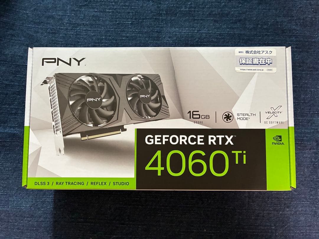 新品未開封　PNY GeForce RTX 4060 Ti 16GB VERTO