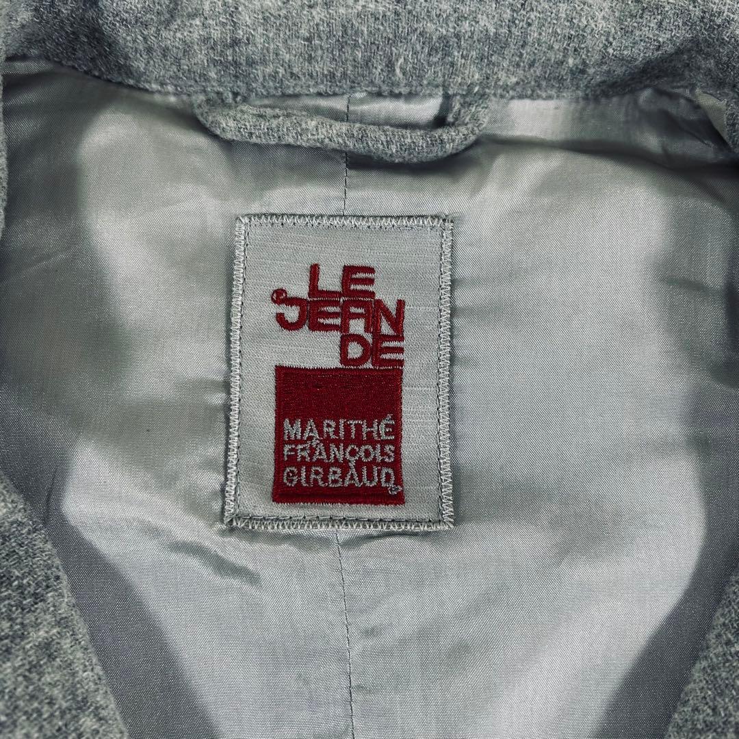 マリテフランソワジルボー　スタンドカラージャケット　イタリア　グレー　ウール