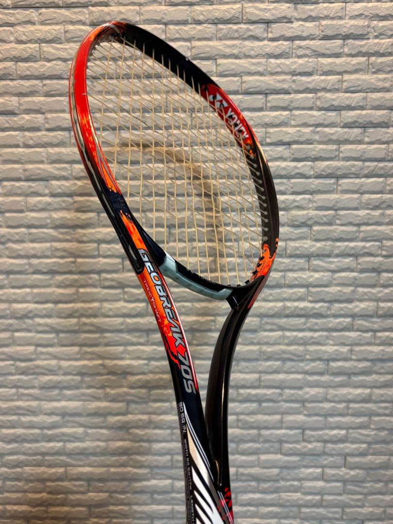 【◎美品•ケース付】GEOBREAK 70Sテニスラケット 黒/オレンジ