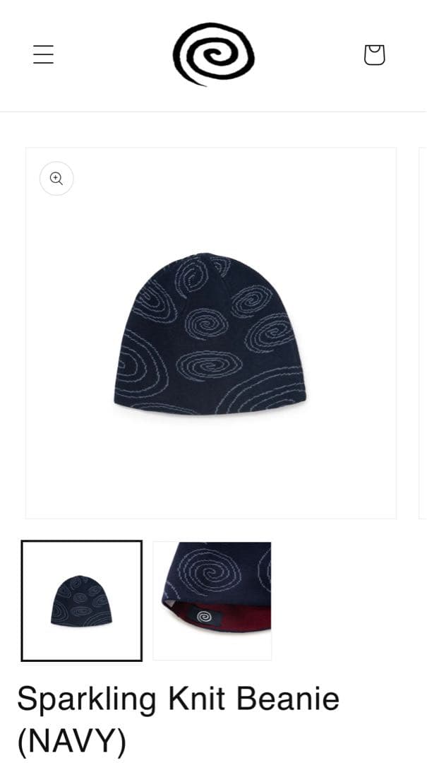 sol soonerorlater ビーニー　ネイビー