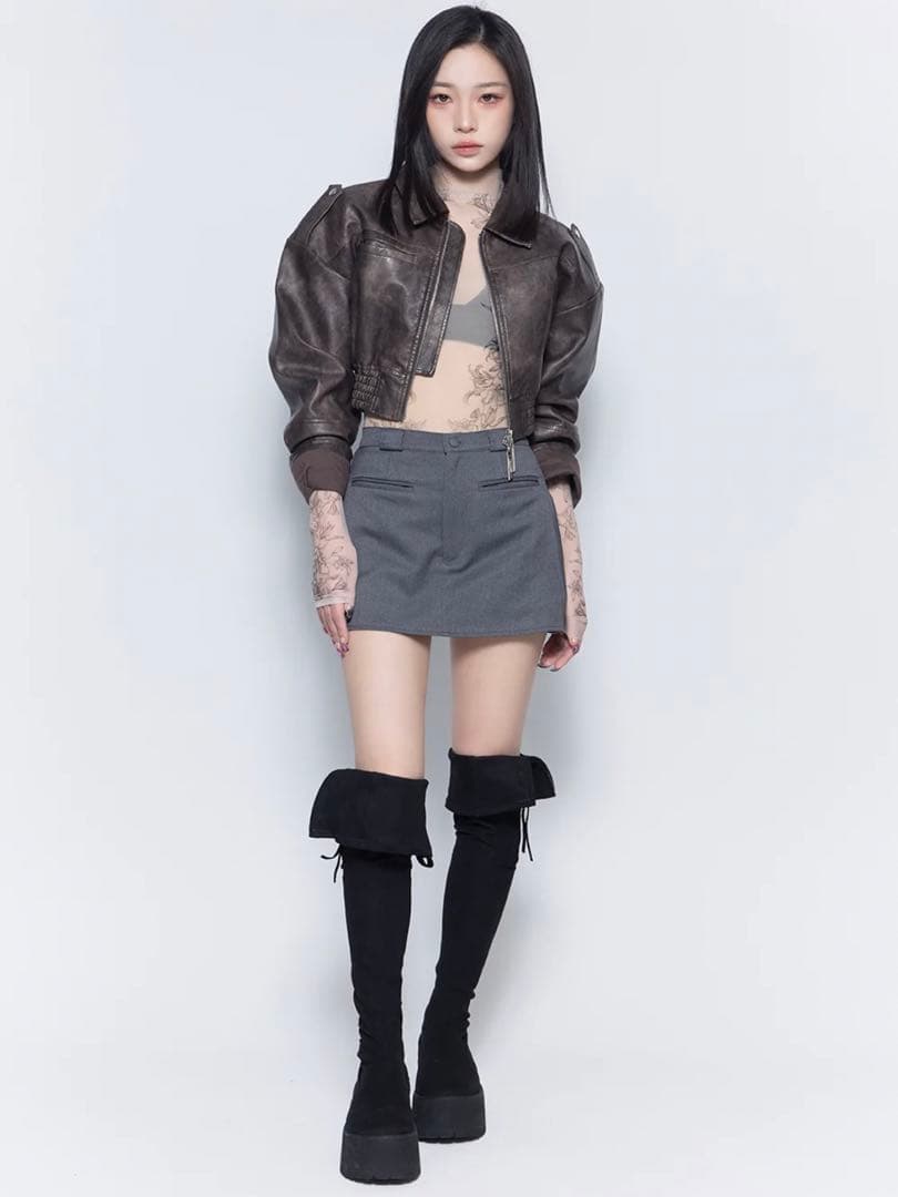 スカート MELT THE LADY back pleats skirt