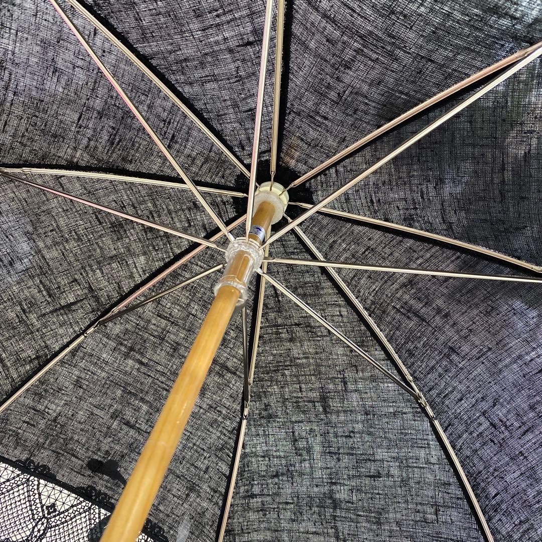 リネンレース日傘　　　未使用