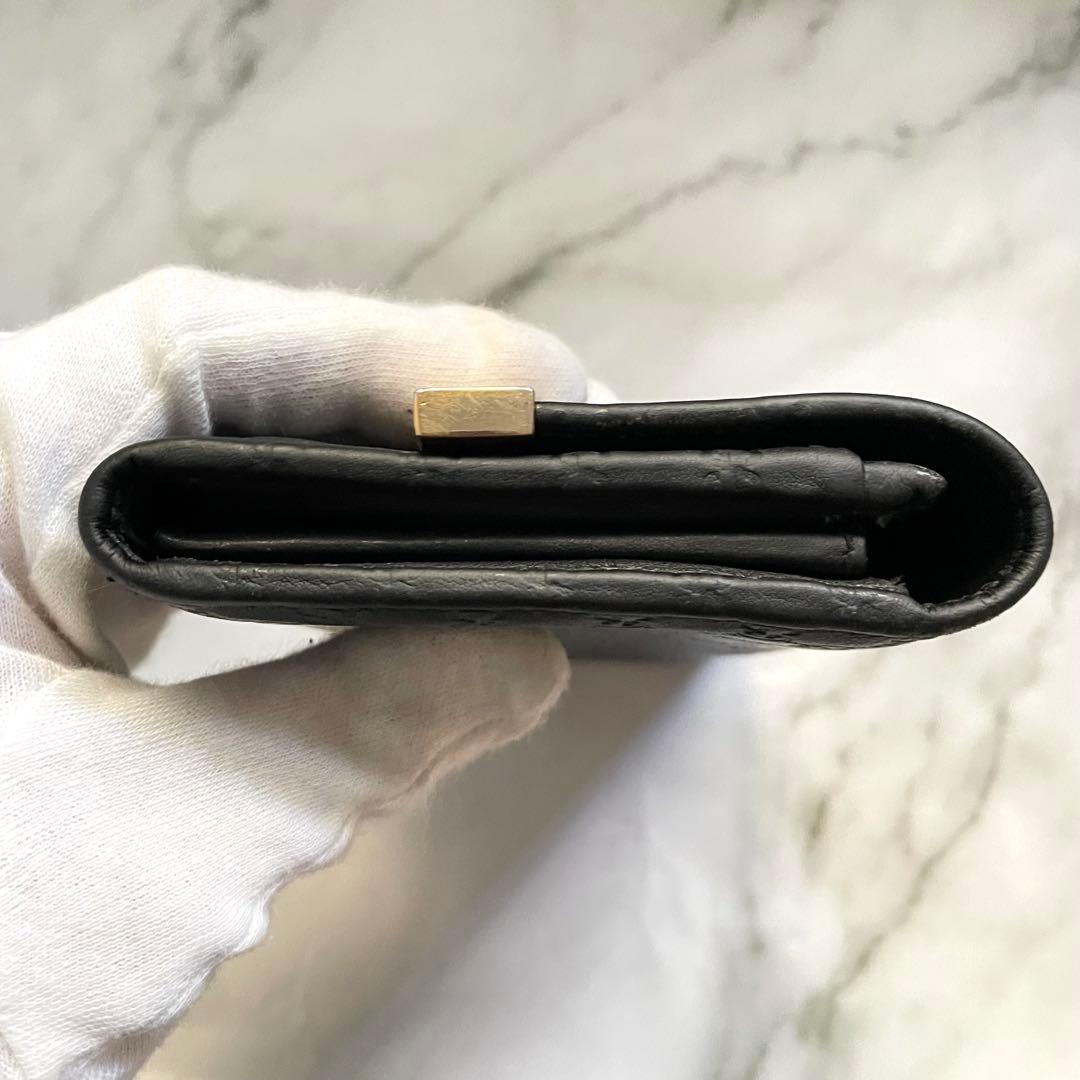 GUCCI グッチ マイクロシマ GGメタルロゴプレート　長財布　0112-②