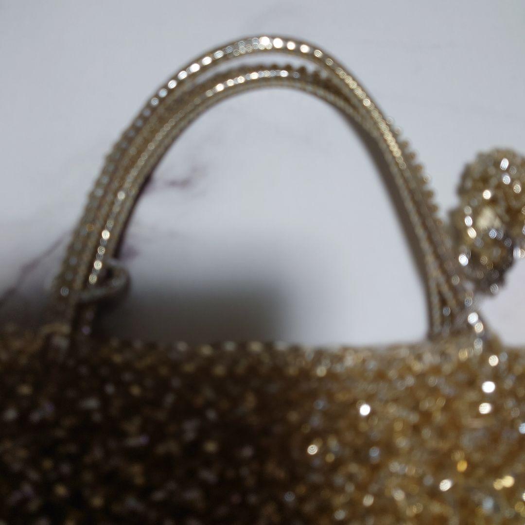 m*i様 ANTEPRIMA　ゴールド スクエア　 パーティーバッグ　キーホルダ