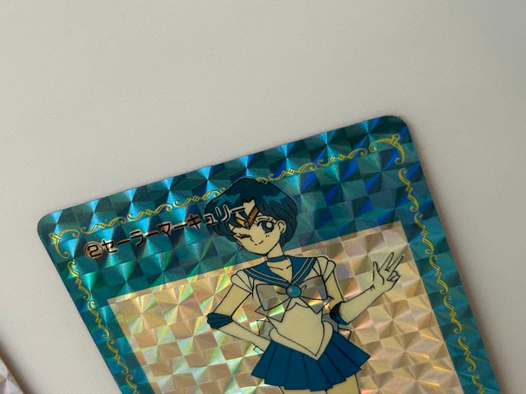 美品2枚セーラームーン キラカードセーラーマーキュリー 当時物アマダ PPカード