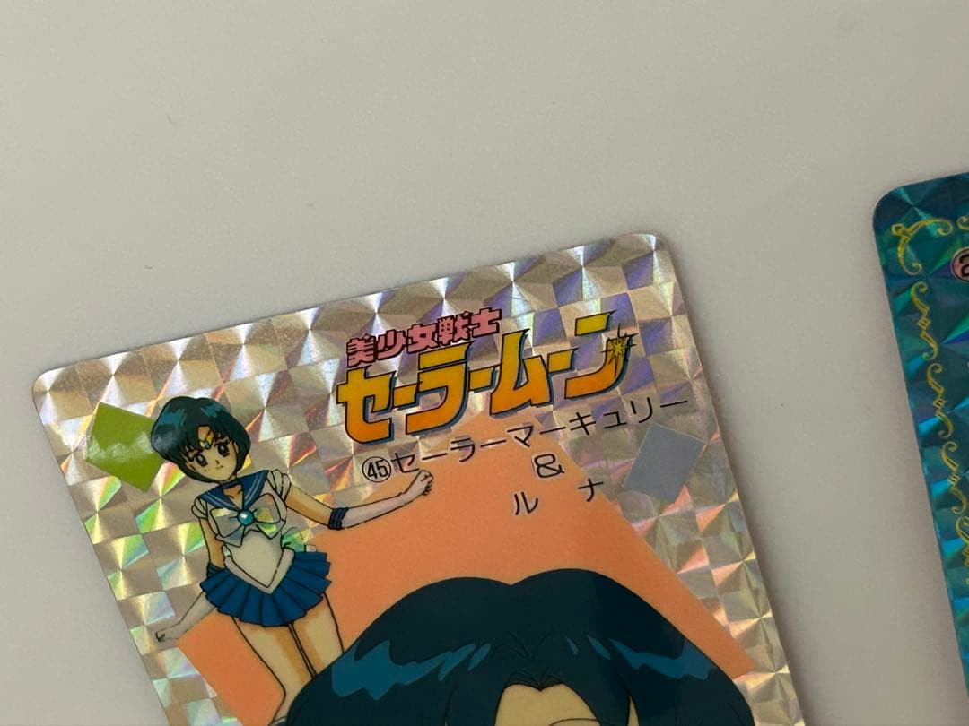 美品2枚セーラームーン キラカードセーラーマーキュリー 当時物アマダ PPカード