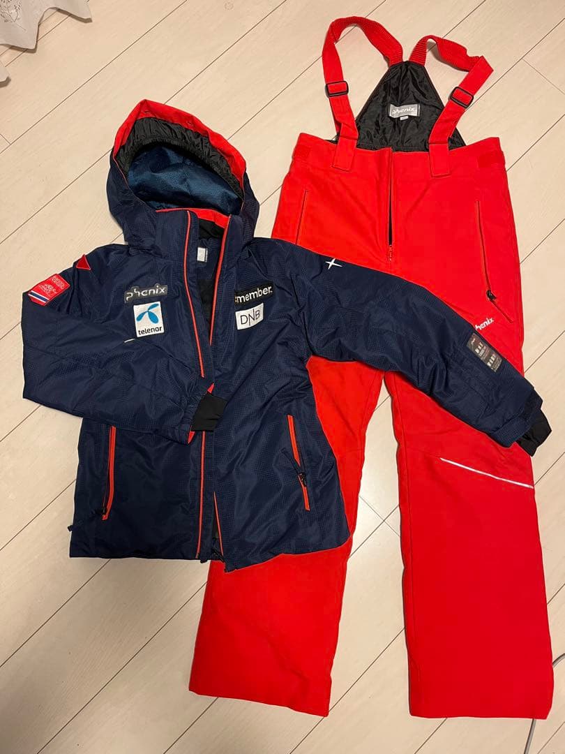 Phenix スキーウェア 160サイズ ネイビー/レッド