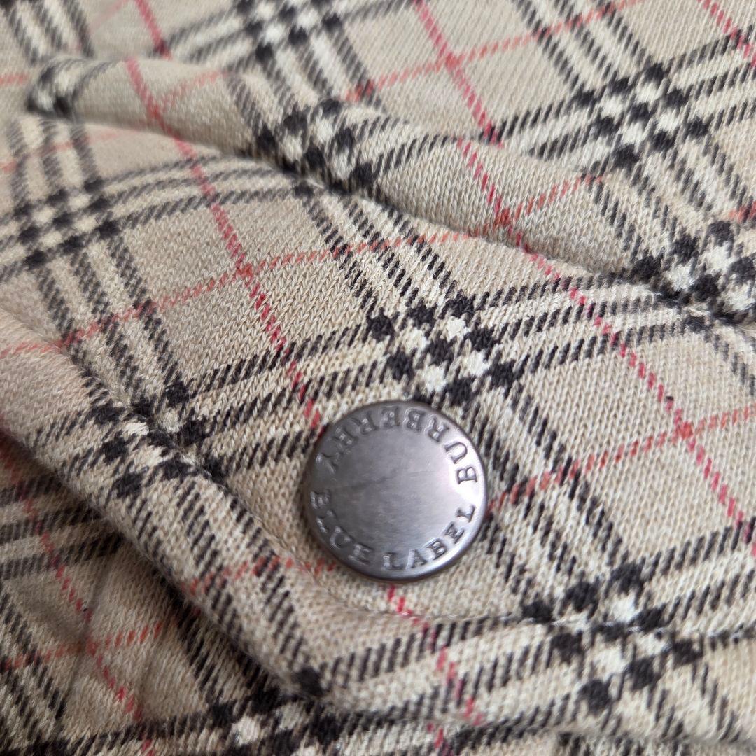 [良品]BURBERRY ブルーレーベル　ジップアップジャケット　ノバチェック