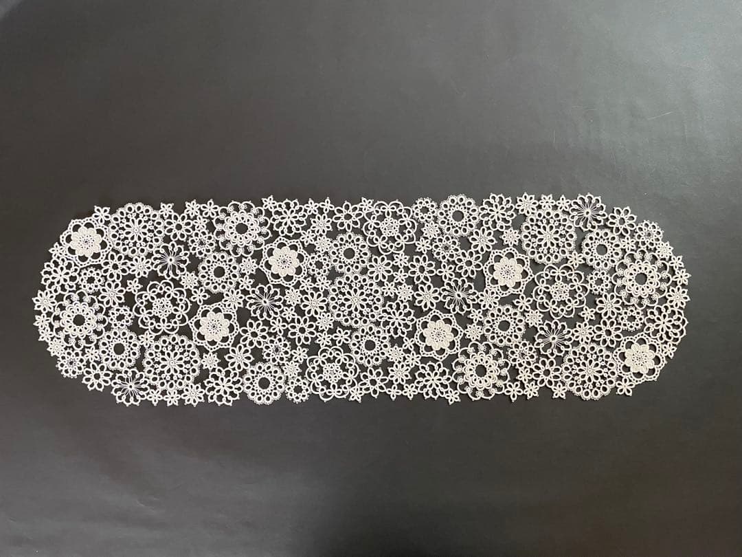 【mint】タティングレース ドイリー レース編み ハンドメイド