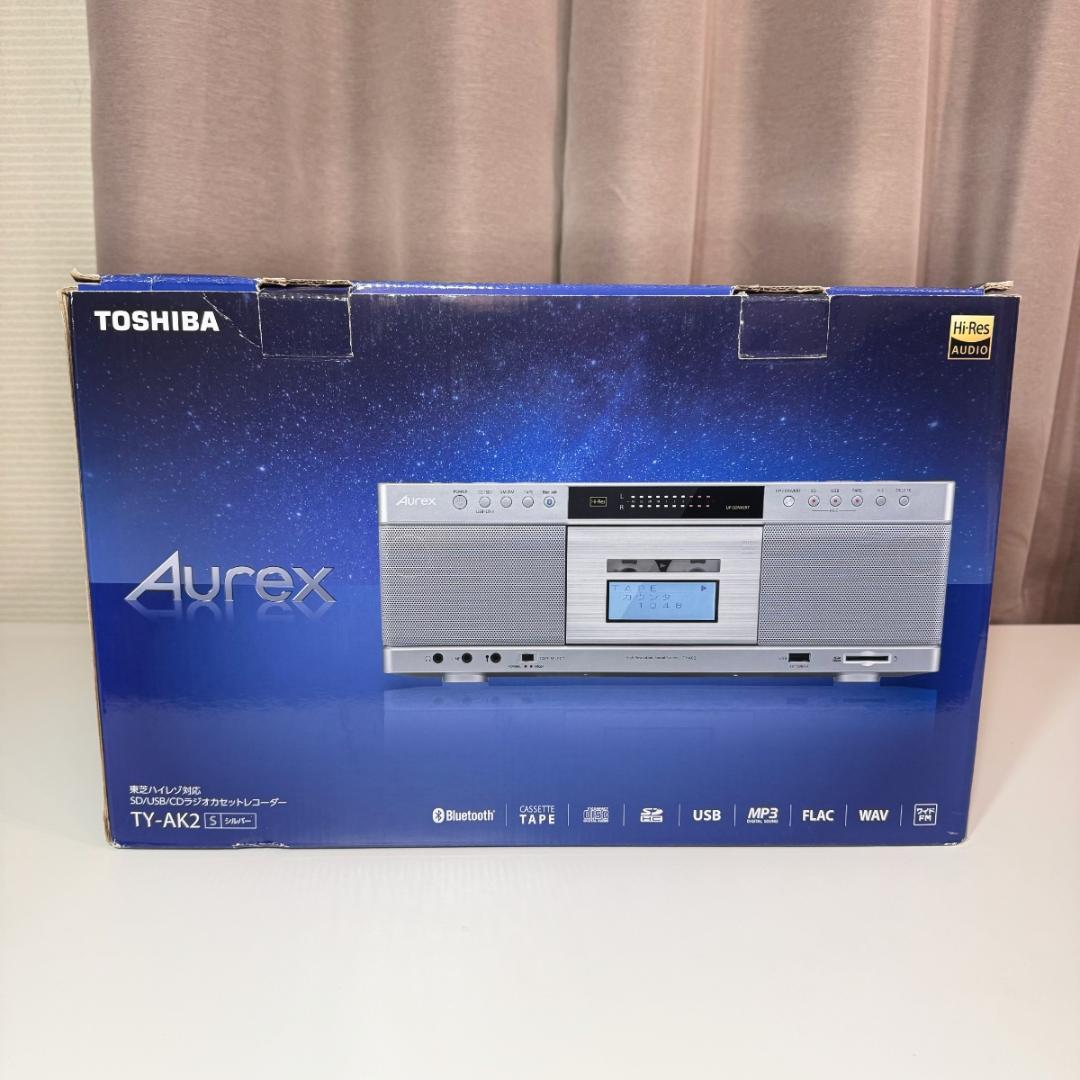 【未使用に近い】TOSHIBA CDラジカセ Aurex TY-AK2