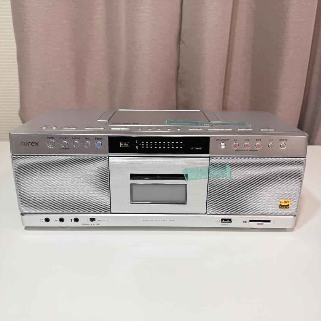 【未使用に近い】TOSHIBA CDラジカセ Aurex TY-AK2