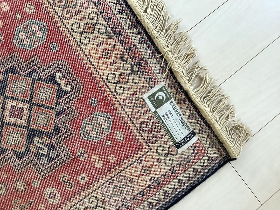 ヴィンテージラグ　トライバルデザイン ウールラグ 約 140×71cm