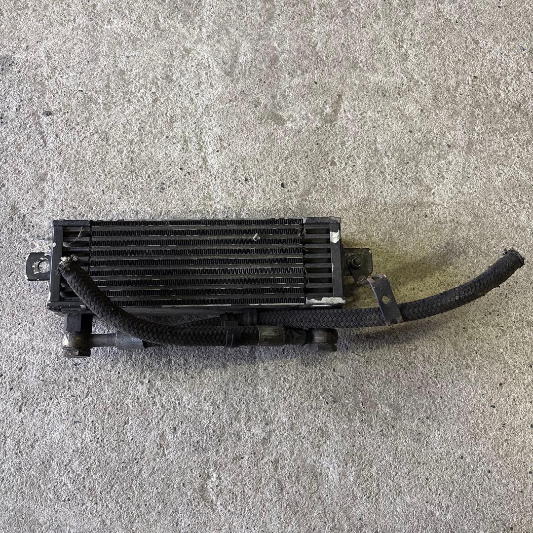 オイルクーラー　ダミー　旧車　街道レーサー　ホース付き