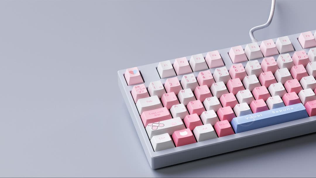 結城さくな × AMICIS ゲーミングキーボード 80HE 日本語配列