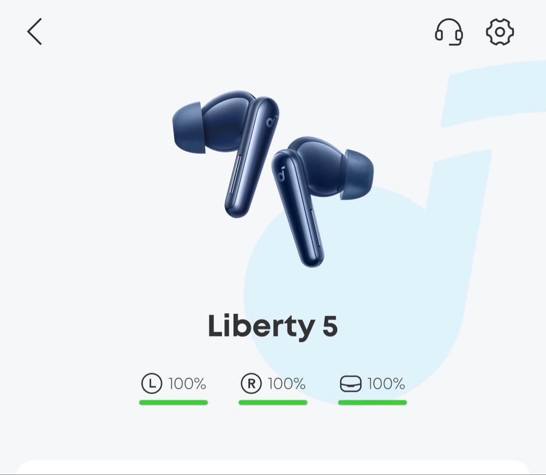 Liberty 5 ワイヤレスイヤホン ネイビー