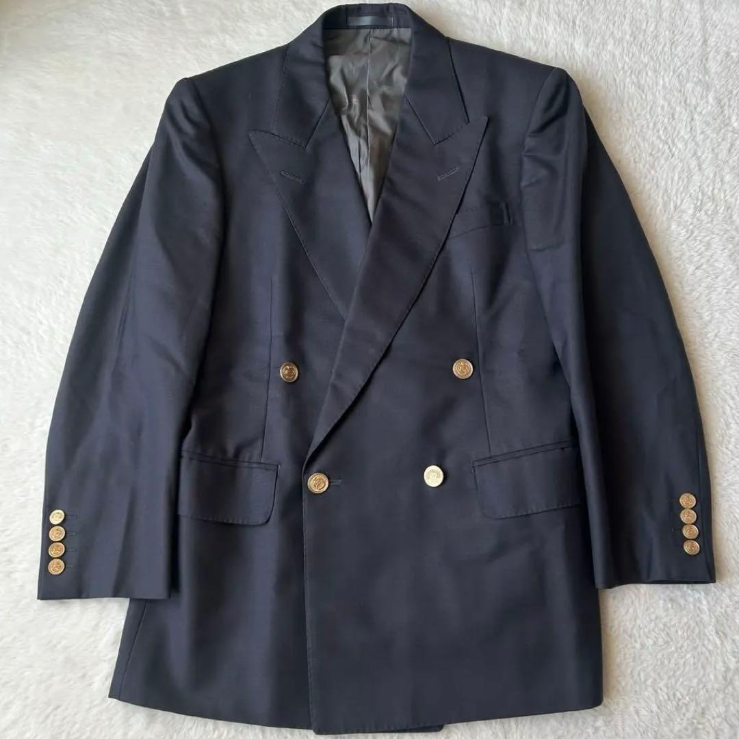 バーバリー ダブル ジャケット ブレザー ホースロゴ 金ボタン シャドーホース
