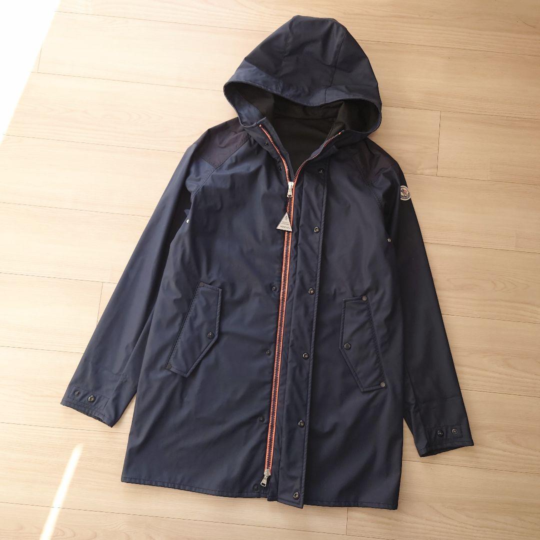 【未使用】MONCLER　フーディ スプリングコート　LORMONT　ネイビー