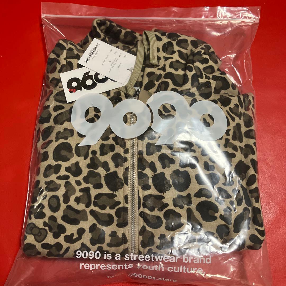 9090girlHELLO KITTY ジップパーカー Mサイズ ヒョウ柄