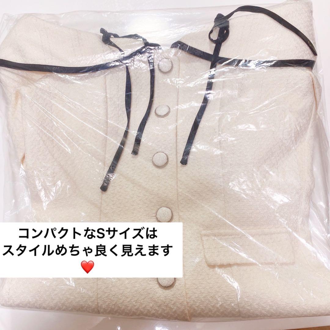 新品未開封 ダーリッチ ボンディングツイードオフショルチュニック　S