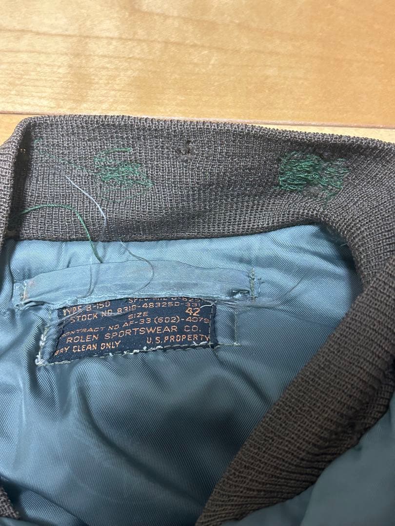 50s USAF TYPE B-15D フライトジャケット　モディファイ