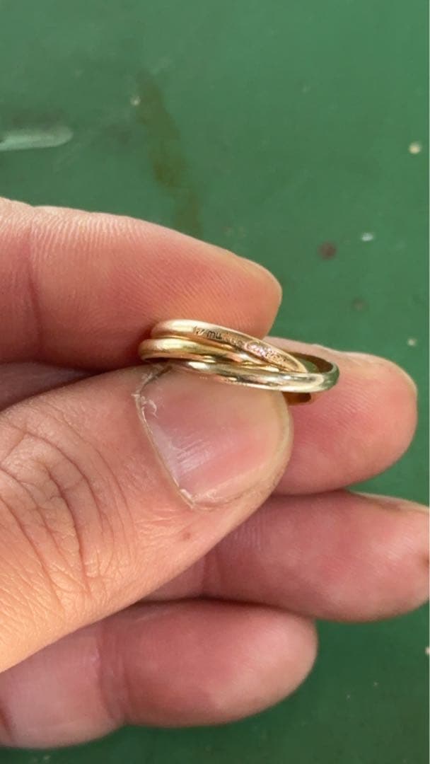 【カルティエ/Cartier】 トリニティリング 9号 K18YG/WG/PG