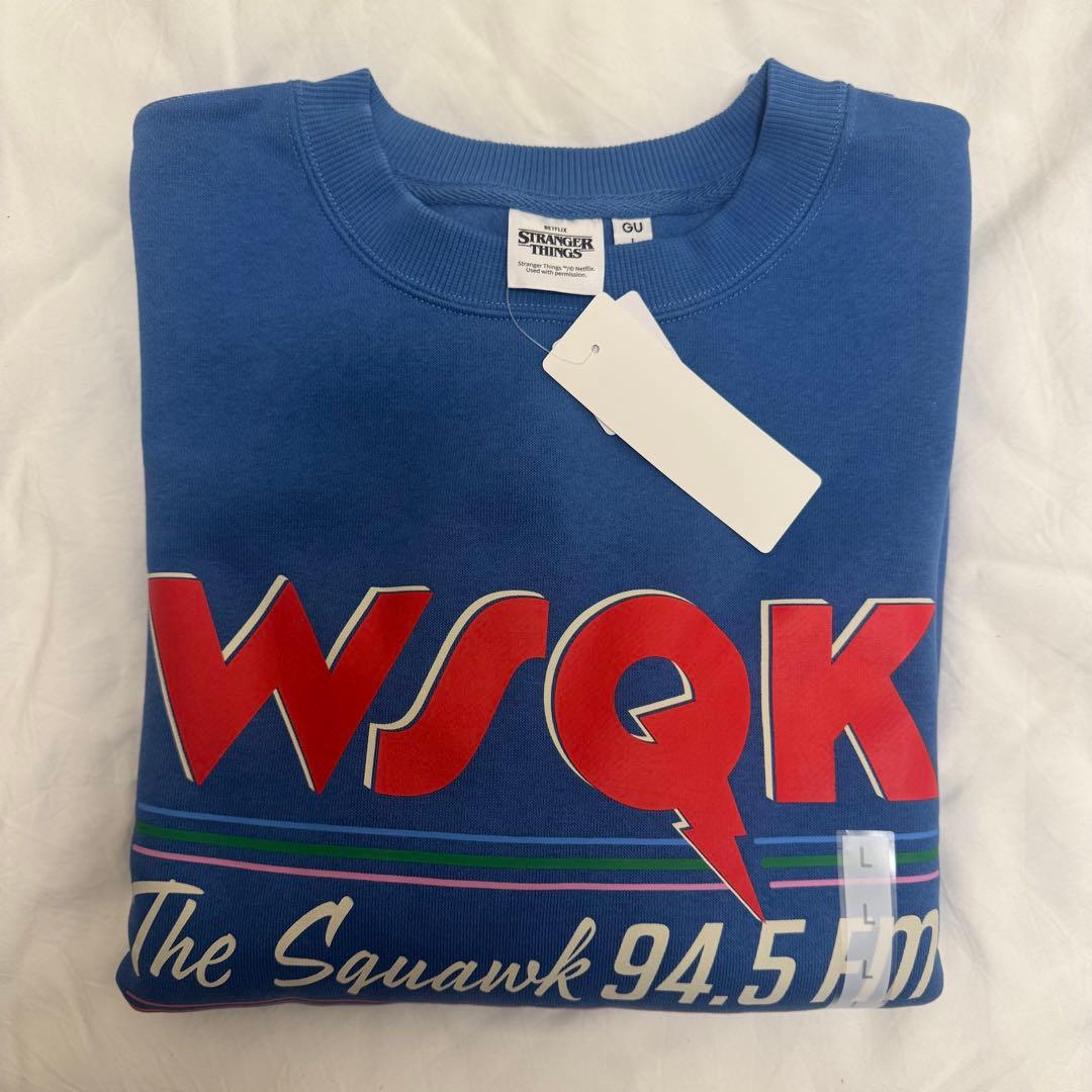 GU ストレンジャーシングス WSQK ヘビーウェイトスウェットプルオーバー Ｌ