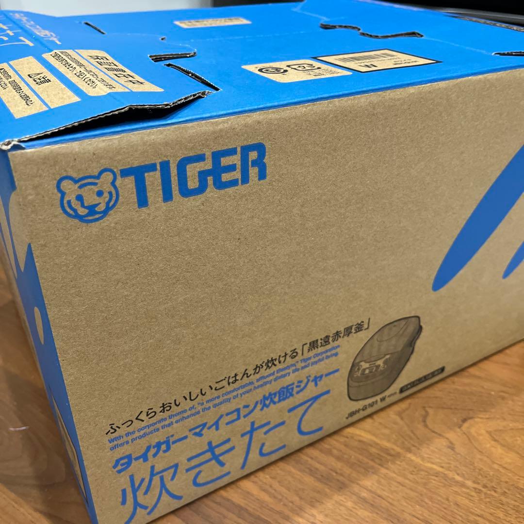 新品　TIGER タイガー マイコン炊飯ジャー 炊きたて JBH-G101 W