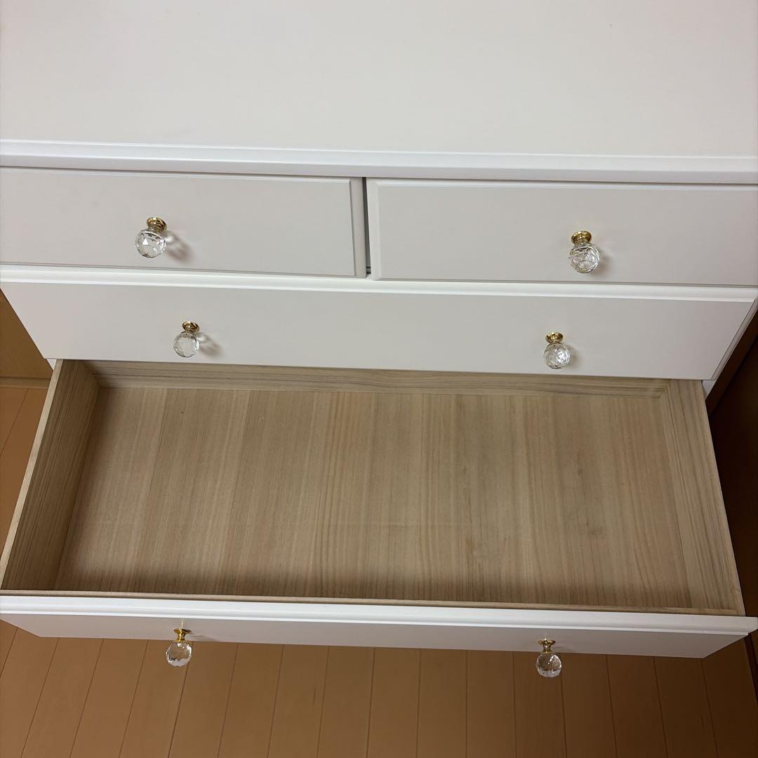 ロマンティックプリンセス ロマプリ 5段 チェスト Deux 姫系家具 白家具