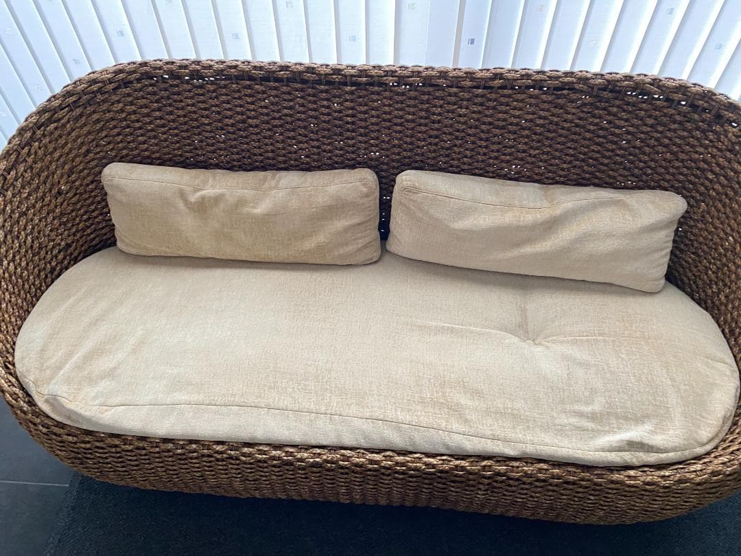 アジアンチックソファ 家具 ソファ 2～3人掛け　幅180ｃｍ