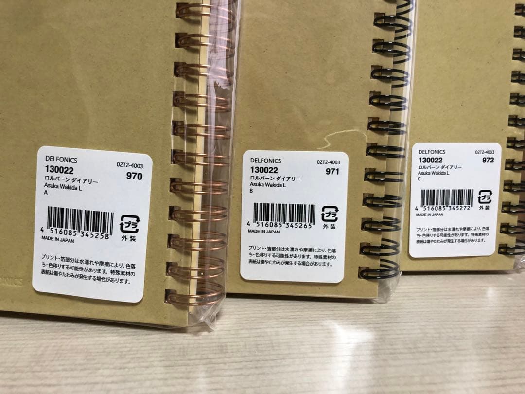 Rollbahn Diary 2023 Asuka Wakida L 3冊セット