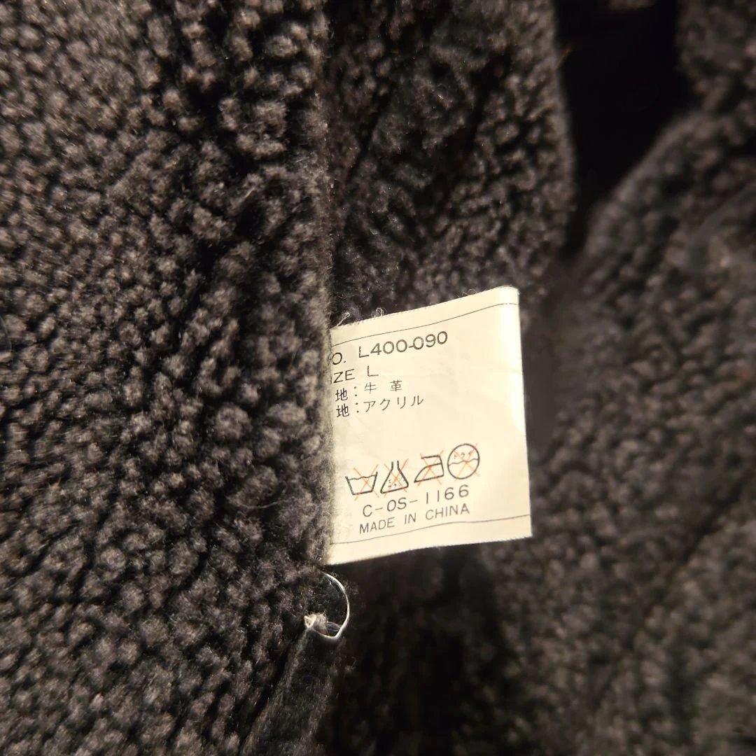 U.S. ARMY ミリタリージャケット レザー ブラック