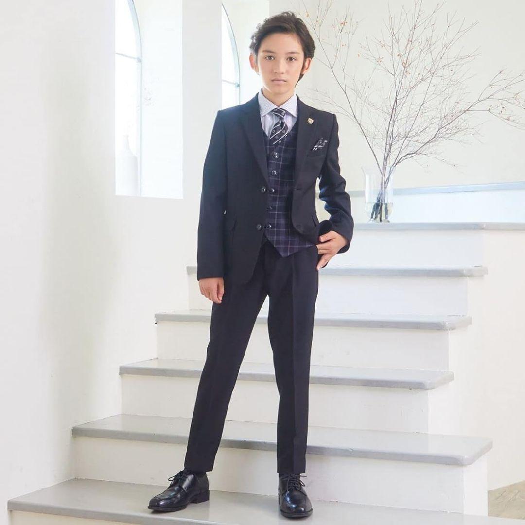スリーピース スーツ ８点セット 160 170 男の子 結婚式 冠婚葬祭