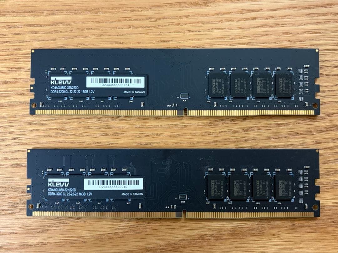 KLEVV メモリ DDR4 PC4-25600 16GB 2枚組