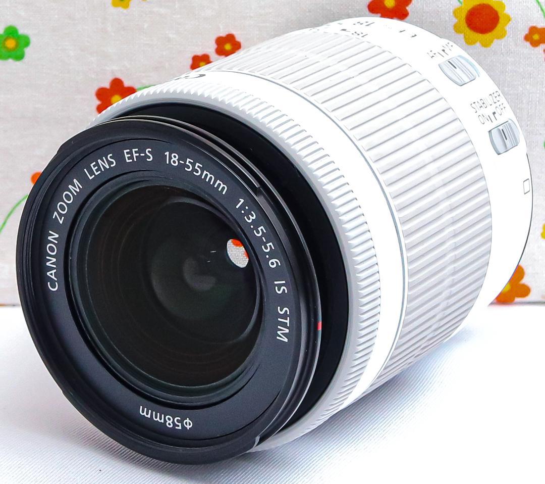 キャノン Canon kiss x7☆希少ホワイト☆スマホに転送☆高性能レンズ！