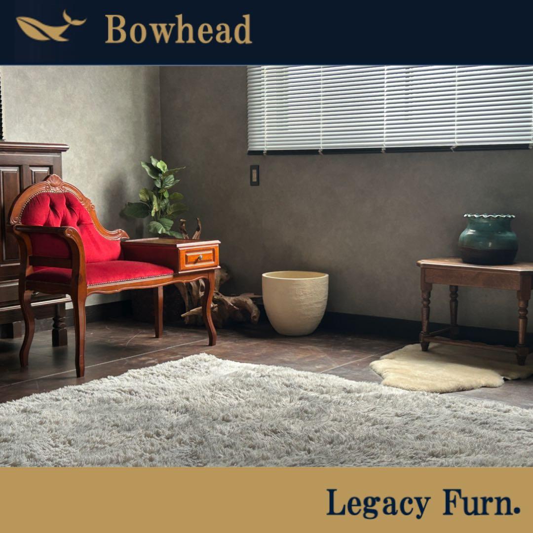 アンティーク　ビンテージ　クラシック　木彫　猫脚　レッド　テレフォンベンチ　GG