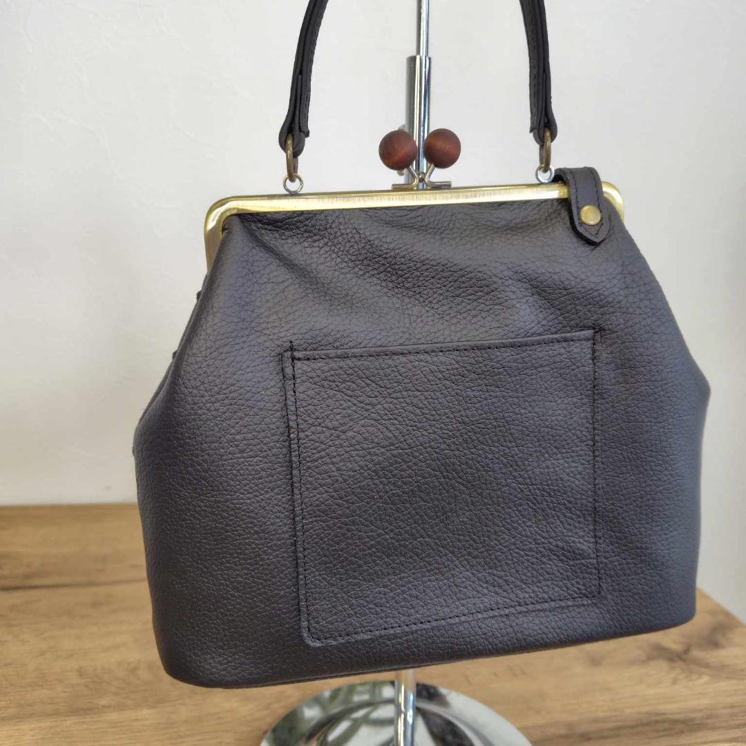 ミナペルホネン/2025tambourineタンバリンチャコール/木玉がま口ショ