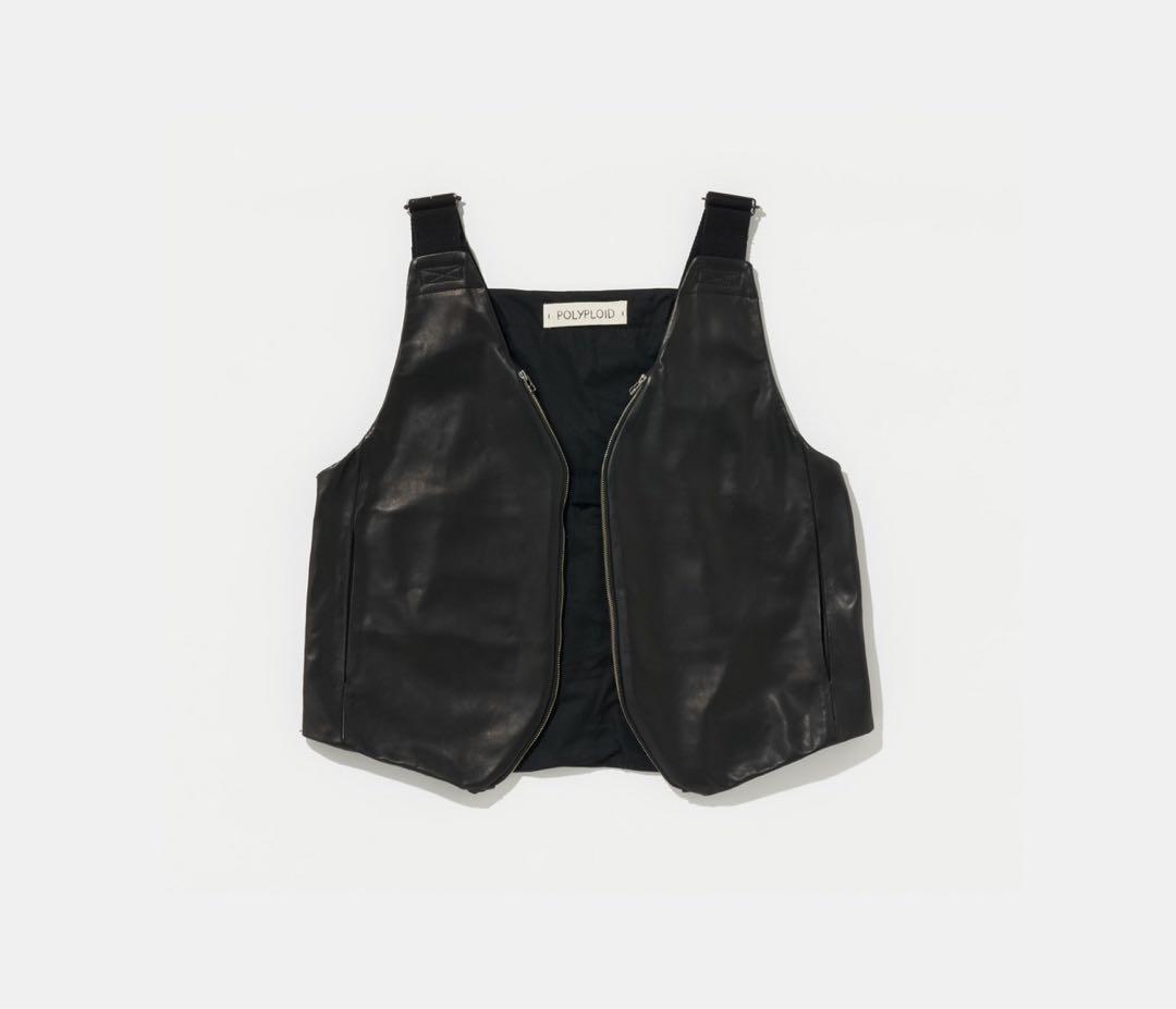 24AW POLYPLOID BAG VEST レザー　新品　定価以下