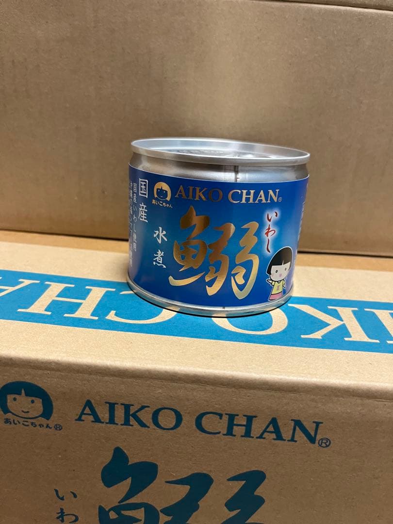 AIKO CHAN あいこちゃんイワシ水煮 缶詰190g×24個入（2箱）