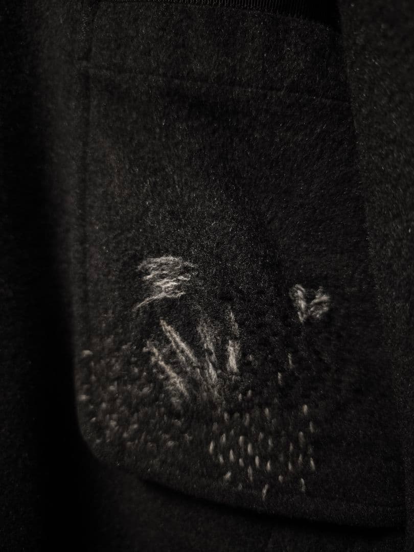 PORTER CLASSIC カシミヤ　CARDIGAN COAT ハンド刺繍