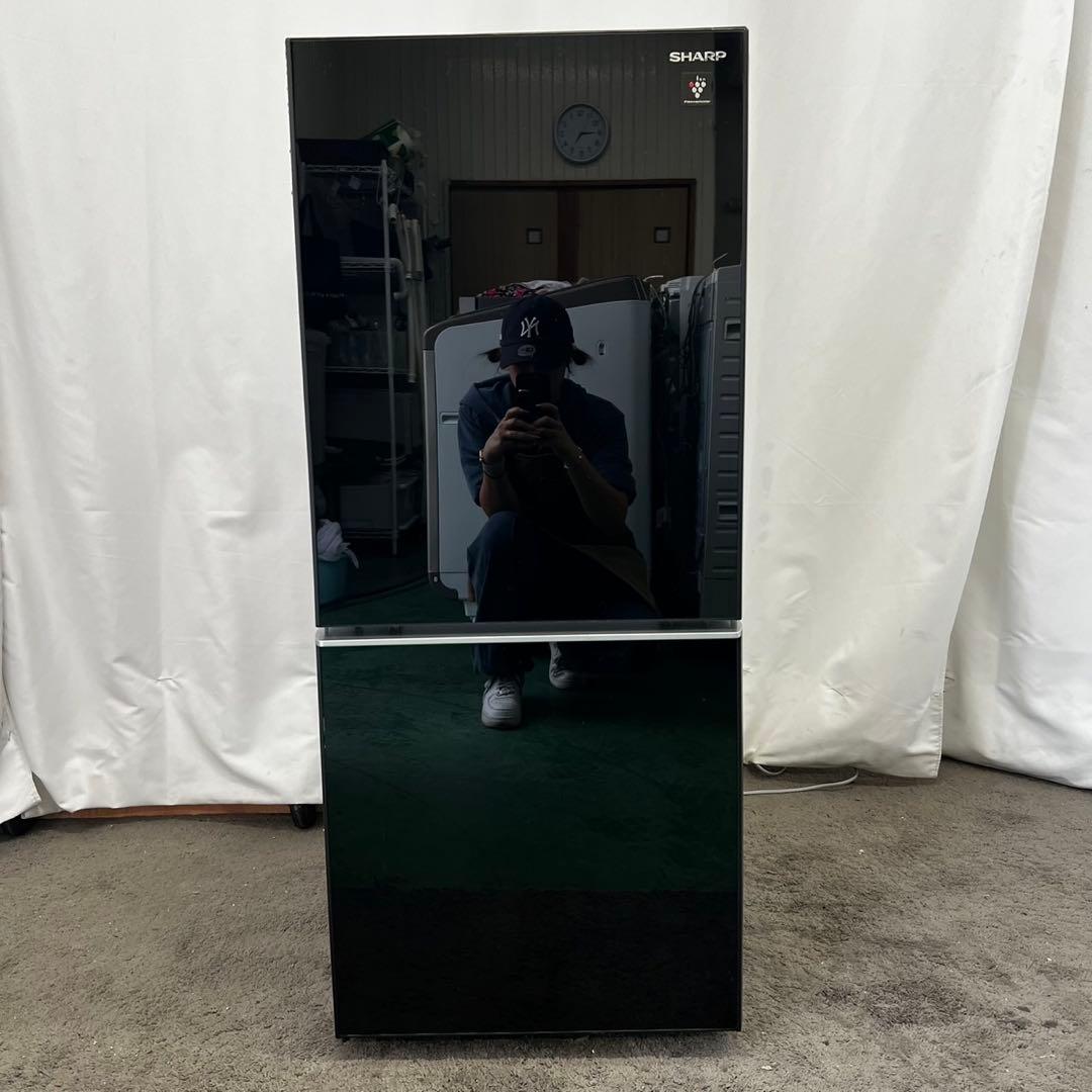 518❤️　冷蔵庫　シャープ　黒　一人暮らし　安い　綺麗　中古　設置無料　おすすめ