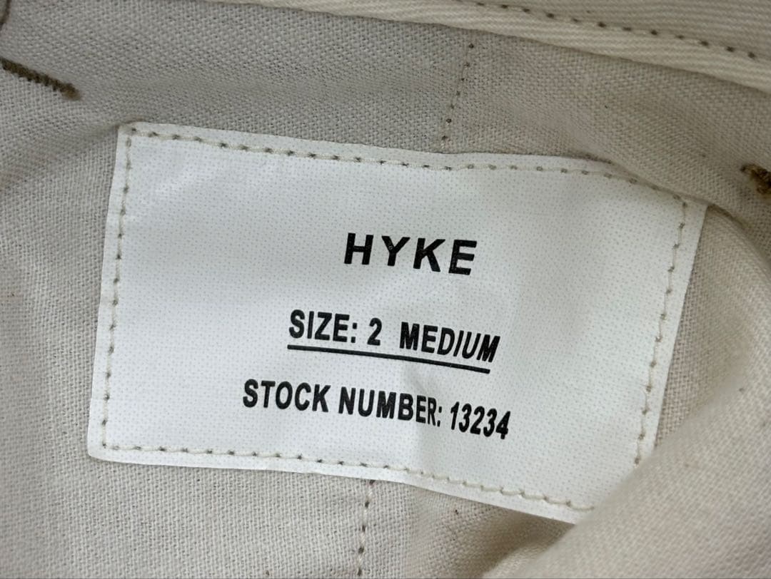 パンツ HYKE T/C TWILL ARMY CHINOS 2 23SS 13234