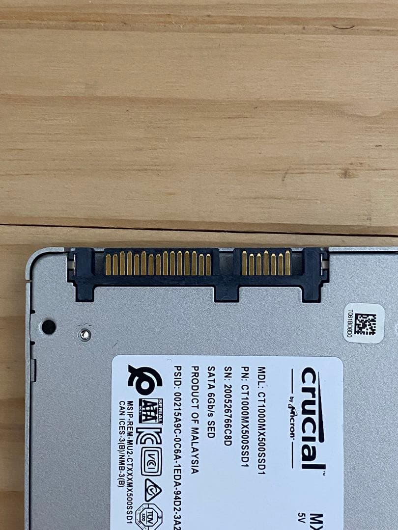 内蔵型SSD Crucial SATA 1TB CT1000MX500SSD1