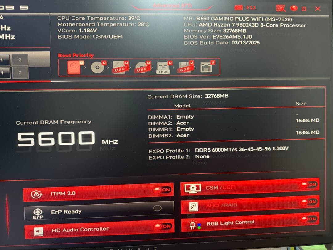 Ryzen 9800X3D × RTX 5070Ti搭載ゲーミングPC