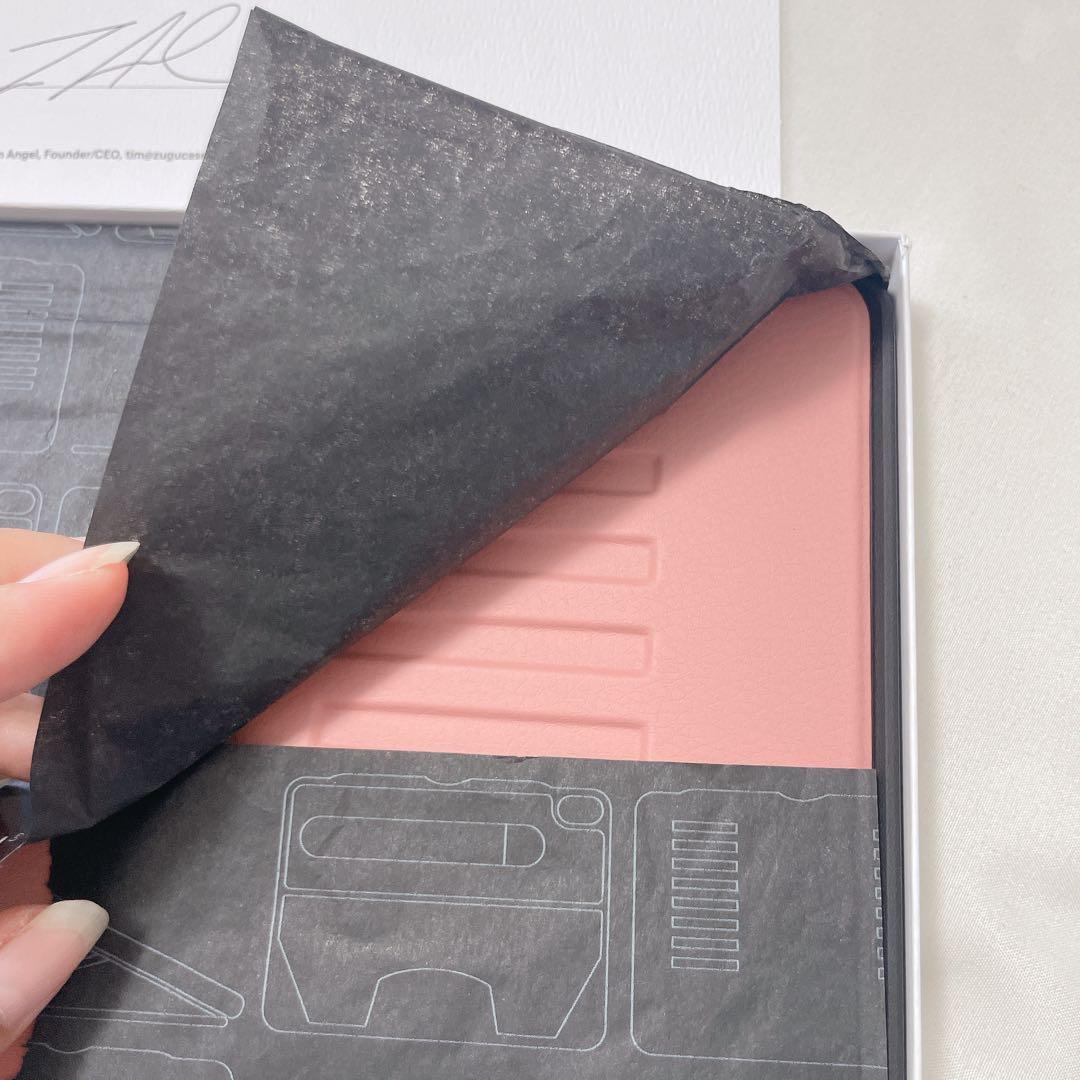 ZUGU iPadケース第9/8/7世代10.2インチ　カバー　ローズピンク