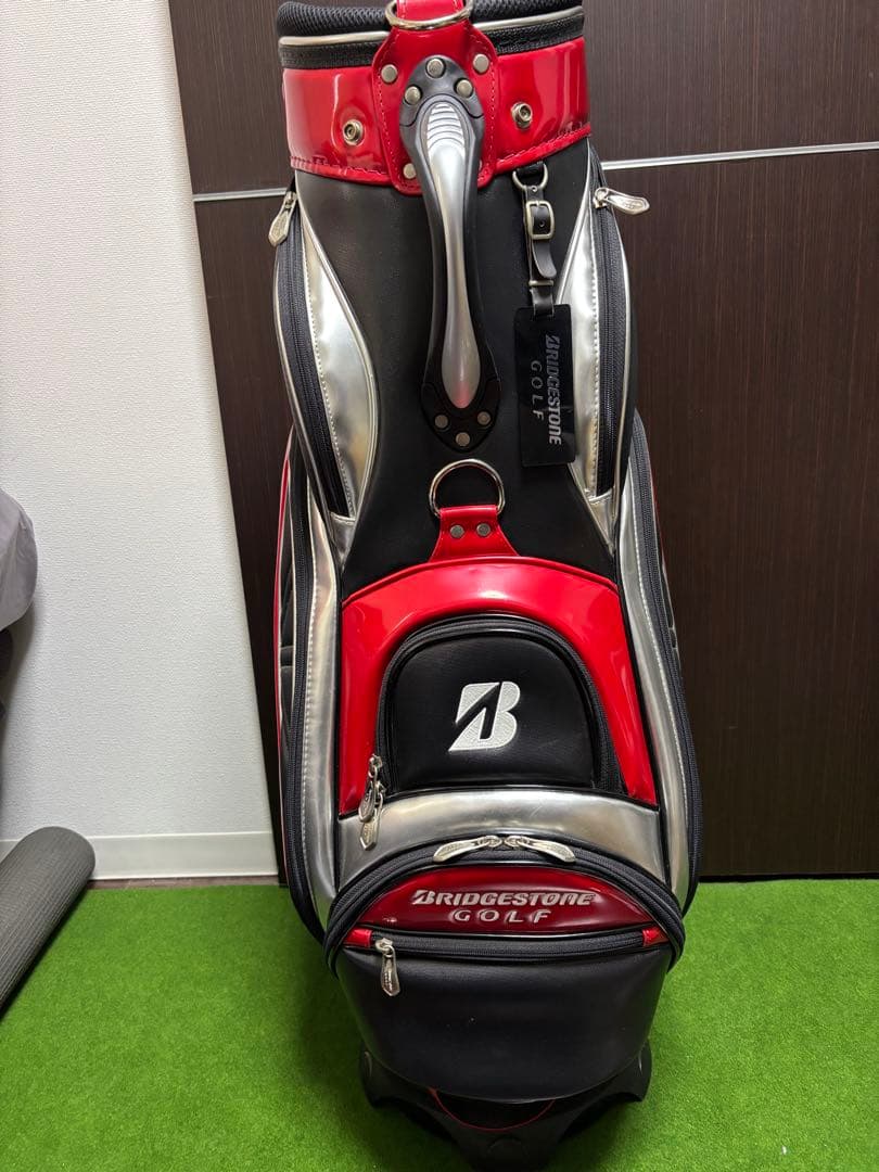 【最終値下げ】BRIDGESTONE ゴルフ キャディバッグ レッド/ブラック