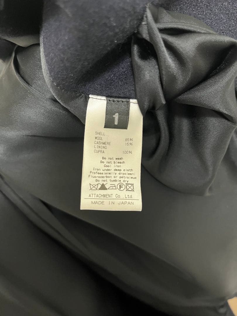 カズユキクマガイ attachment カシミヤ混ブルゾン ジャケット フード付