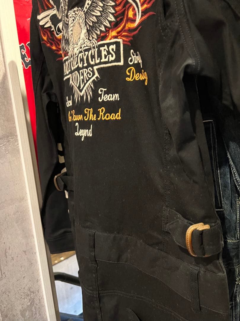 vanson タグ付きつなぎ