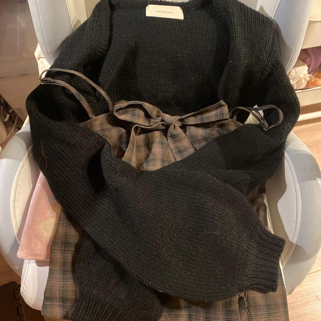 トップス andmary Tyla ribbon set tops