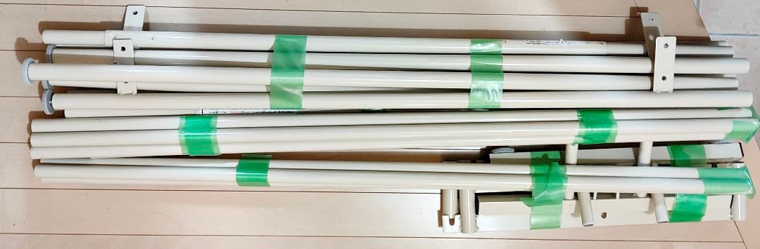 突っ張りクローゼットハンガーラック ワイド 衣類収納 調整可能